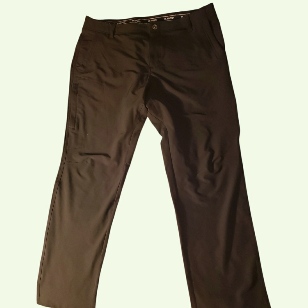 Hi Tec Men’s 36X32 Black Performance Golf Pants  Lightweight Office Hiking